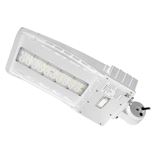 60W LED Shoebox Light White Color with Motion Sensor AC120-277V   WSD-SB06W27-40K-W-T3-M