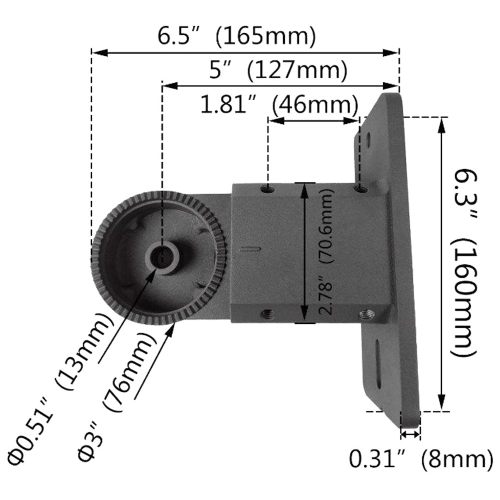Universal Pole Mount WSD-SFARM2-D · WSD LED INC