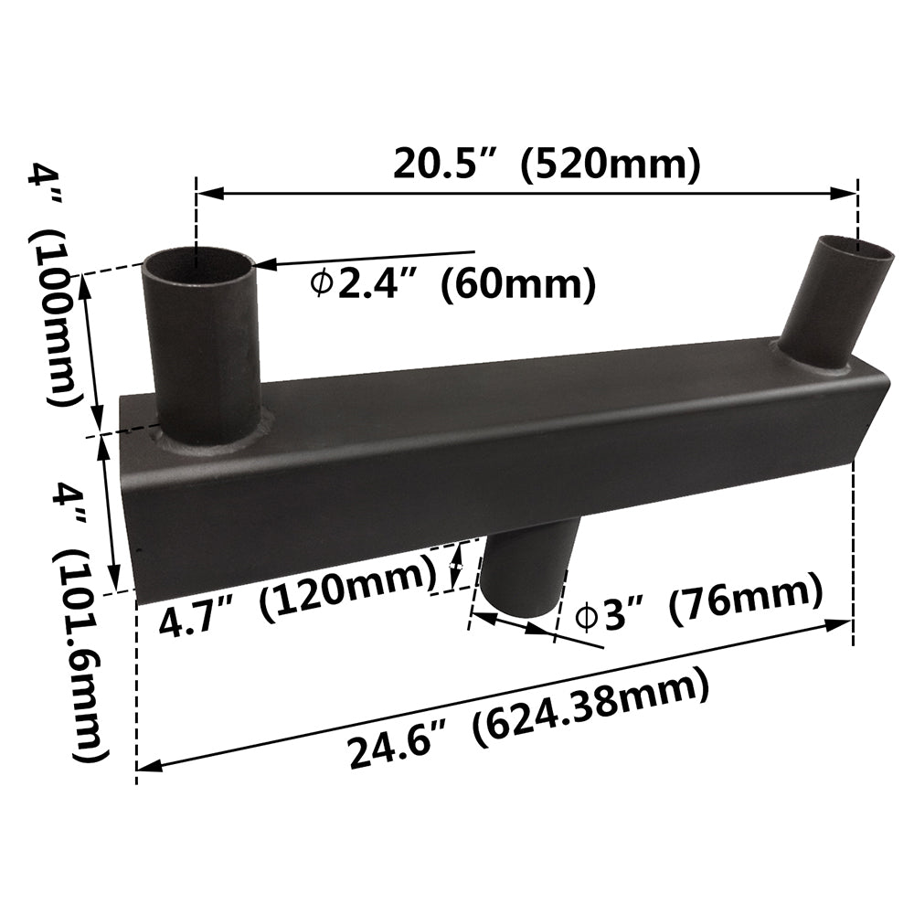 Low Profile Bullhorn with 2 Tenons WSD-VTS4R-2T-D