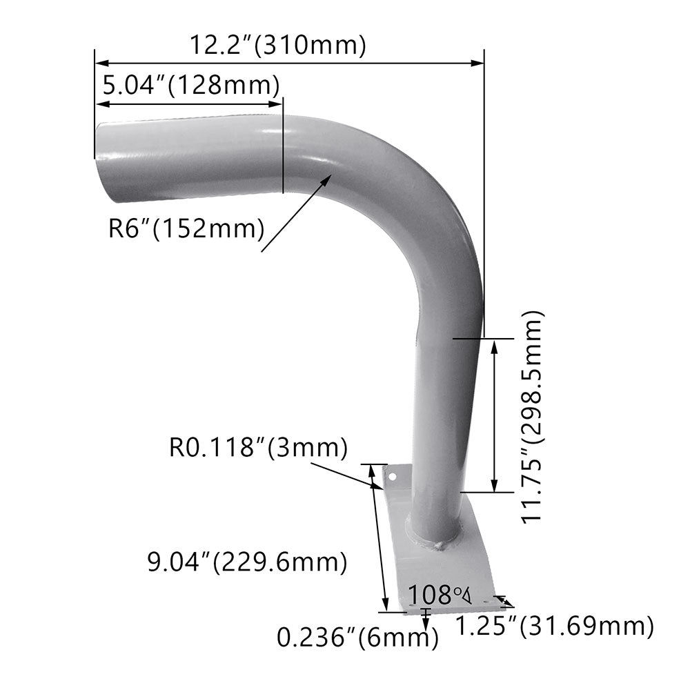 Wooden Pole Bracket kit   WSD-WB1013inch-BH-S